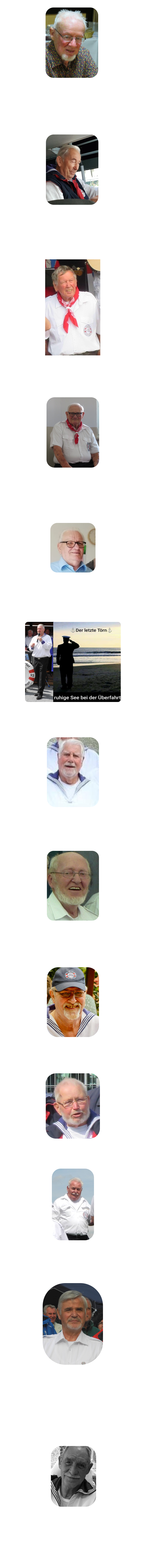 Zur Erinnerung an Wolfgang Gerdts                 Wir haben einen tollen Kameraden verloren     Zur Erinnerung an Peter Krüger                  Leider hat unser langjähriger sehr geschätzter Sänger, seine letzte Reise angetreten. Wir werden ihn sehr vermissen.      Zur Erinnerung an Herbert Karger                     Unser Chorgründer Herr Herbert Karger ist am 19. November 2021 im Alter von 79 Jahren verstorben.  1993 wurde auf seine Initiative hin der Wunstorfer Shanty-Chor vom Steinhuder Meer gegründet.  Bis ins Jahr 2004 wirkte Herbert als 1. Vorsitzender, danach stand er dem Verein als Ehrenvorsitzender stets beratend und unterstützend zur Seite.  Wir empfinden große Dankbarkeit für seine Arbeit und seine Verbundenheit zum Wunstorfer Shanty-Chor und werden Herbert immer in guter Erinnerung behalten.     Zur Erinnerung an Oswald Heinz                Mehr als 7 Jahre war Oswald als Sänger beim Wunstorfer Shanty-Chor. Er starb am 28. Mai 2021.   Oswald war stets hilfsbereit und engagiert. Besonders der Aufbau der Technik, war bei ihm in guten Händen.  Wir verlieren mit Oswald einen angenehmen und zurückhaltenden Menschen.   Wir sind sehr traurig.     Zur Erinnerung an Willy Haßlöcher Am 23.05.2023 verstarb unser Sangesbruder Willy Haßlöcher. Er wollte kämpfen, aber es fehlte die Kraft. Der Chor verliert einen aufrichtigen Menschen und einen guten Sänger. Wir werden Willy vermissen.  Zur Erinnerung an Günther Christ Unser langjähriges Mitglied und Solosänger Günther hat uns für immer verlassen.  Als Notenwart hat er unermüdlich für den richtigen Ton im Chor gesorgt und er war immer ein guter und hilfsbereiter Freund.  Wir trauern um ihn.   Zur Erinnerung an Franz Jürgen Schnick  Viele Jahre hat uns Franz Jürgen mit seiner Stimme und seinem Engagement  den Chor unterstützt. Ob als Web-Master oder bei der Erstellung der CD‘s, er war immer eine Hilfe! Wir werden ihn sehr vermissen.    Zur Erinnerung an Michael Hoppmann  Zur Erinnerung an unseren ehemaligen Chorleiter  Michael Hoppmann  Zur Erinnerung an Gustaf-Adolf Raats Unser Gustaf hat uns am 22. November 2024 für immer verlassen.   Er hat viele Jahre die lange Fahrt aus Lehrte zu den Übungsabenden und den Auftritten auf sich genommen um mit uns zu singen.  Wir sind sehr traurig Zur Erinnerung an Klaus Troche Klaus Troche hat uns für immer verlassen, wir sind sehr traurig. Klaus war lange Zeit im Vorstand tätig.  Besonders gerne erinnern wir uns an Chorfahrten, die von ihm so abwechslungsreich organisiert wurden.   Wir werden Klaus immer in guter Erinnerung behalten."   Zur Erinnerung an Klaus Janssen Wir trauern um unseren Sangesbruder Klaus. Er hat bis zuletzt mit uns auf der Bühne gestanden und uns als Sänger verstärkt. Er war immer hilfsbereit und sehr zuverlässig. Klaus hinterlässt eine große Lücke.  Wir werden ihn sehr vermissen.   Zur Erinnerung an Josef „Jupp“ Schneider Josef „Jupp“ Schneider seit 2011 war er als aktiver Sänger dabei.  Wir haben einen guten Sänger und vor Allem einen tollen Menschen verloren.  Wir werden ihn sehr vermissen.   Zur Erinnerung an Georg (Schorse) Lockemann Zwanzig Jahre hat "Schorse"  unseren Chor als Chor- und als Solosänger verstärkt.  Wir werden ihn immer in guter Erinnerung behalten als einen Menschen, der mit seiner Stimme und seinem Wesen unseren Chor bereichert hat.
